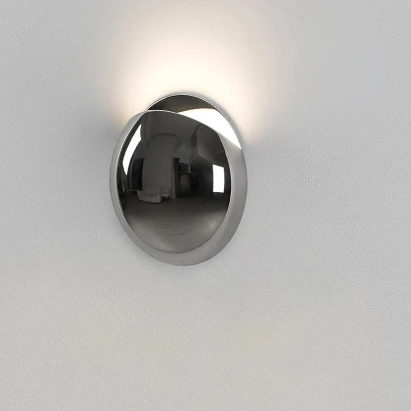 Brivex directional wall sconce, Mirror Chrome finish, uplight orientation