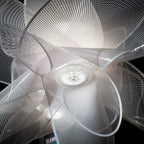 Sculptural Ribbon Petal Ceiling Light Zenaro – White, Close-up