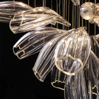 Hand-Cut Crystal Chandelier Calvorn – Crystal Petal Detail