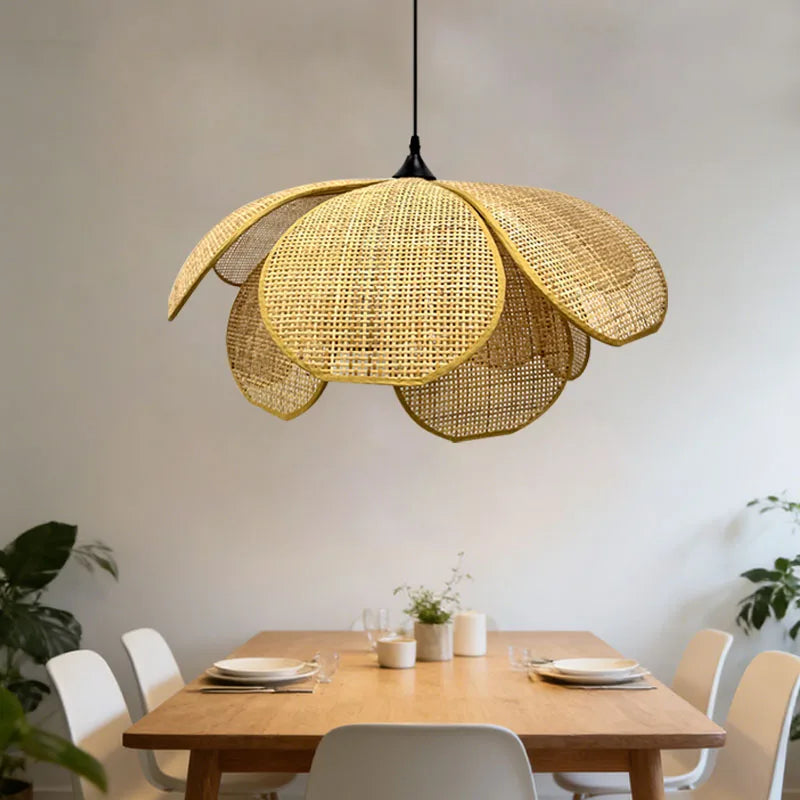 Artisan Woven Globe Pendant Light Orinvex – Lifestyle View 2