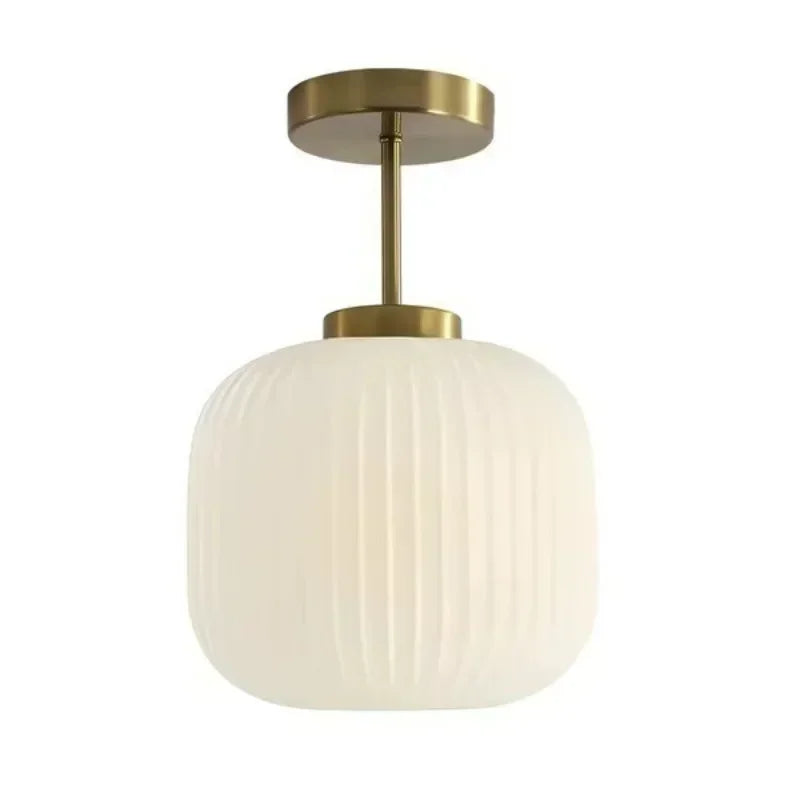 Glass Retro Ceiling Light Halnox