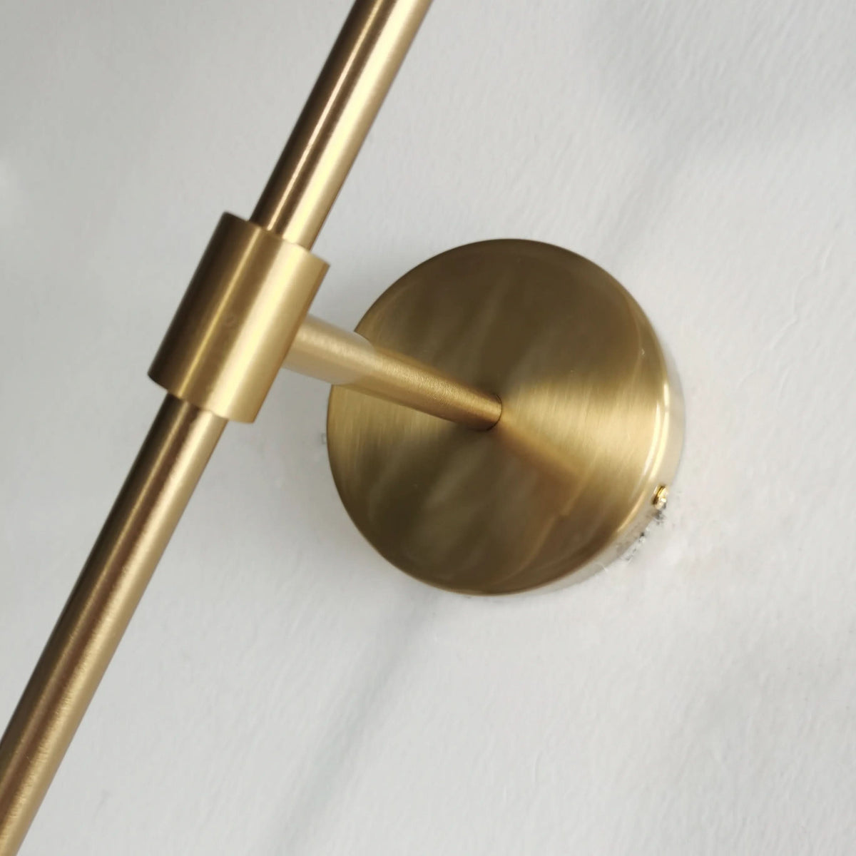 Velaro Twin Globe Wall Sconce – Backplate and Rod Detail