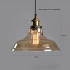 Glass Smoked Pendant Light Gerox