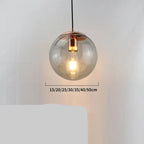 Warm Amber Glass Metal Pendant Light Corvane – Product Detail 16