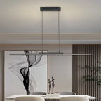 Minimalist Aluminum Linear Bar Pendant – Calaelinth, 80cm, Lifestyle Hero Shot