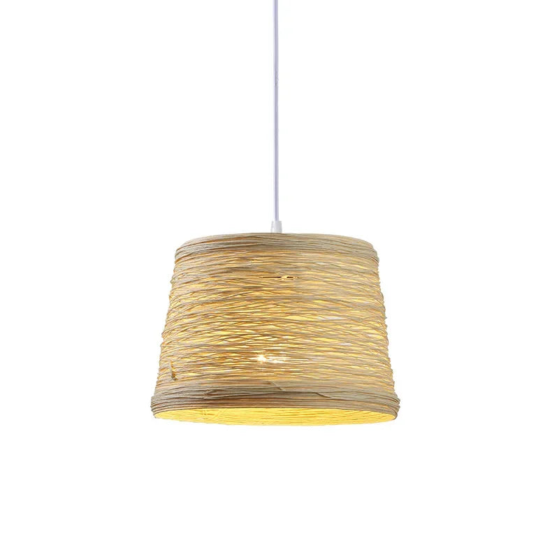 Handwoven Rattan Square Pendant Light Torvyn – Product Detail 6