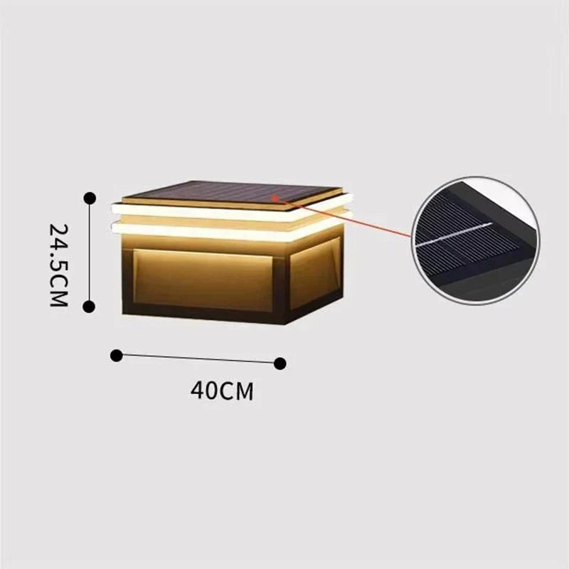 Modern Square Solar Light Solanthex – Product Detail 6