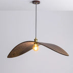 Natural Wood Sculptural Pendant Light Braelon – Lifestyle View 2