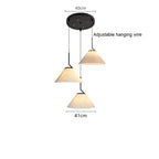 Nordic Linen Geometric Pendant Light Yyaelorn – Product Detail 8