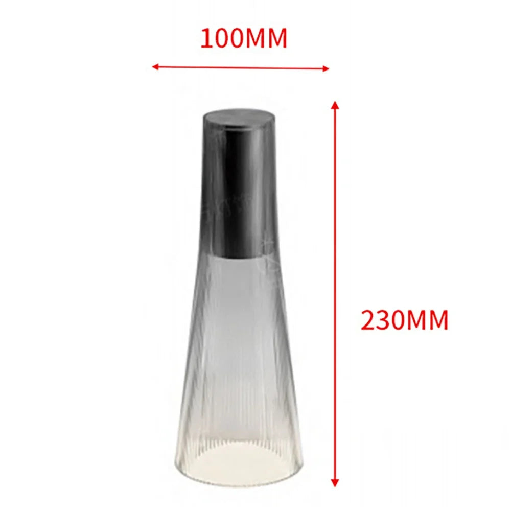 Cordless Fluted Table Lamp Ilvara Clear – Dimensions