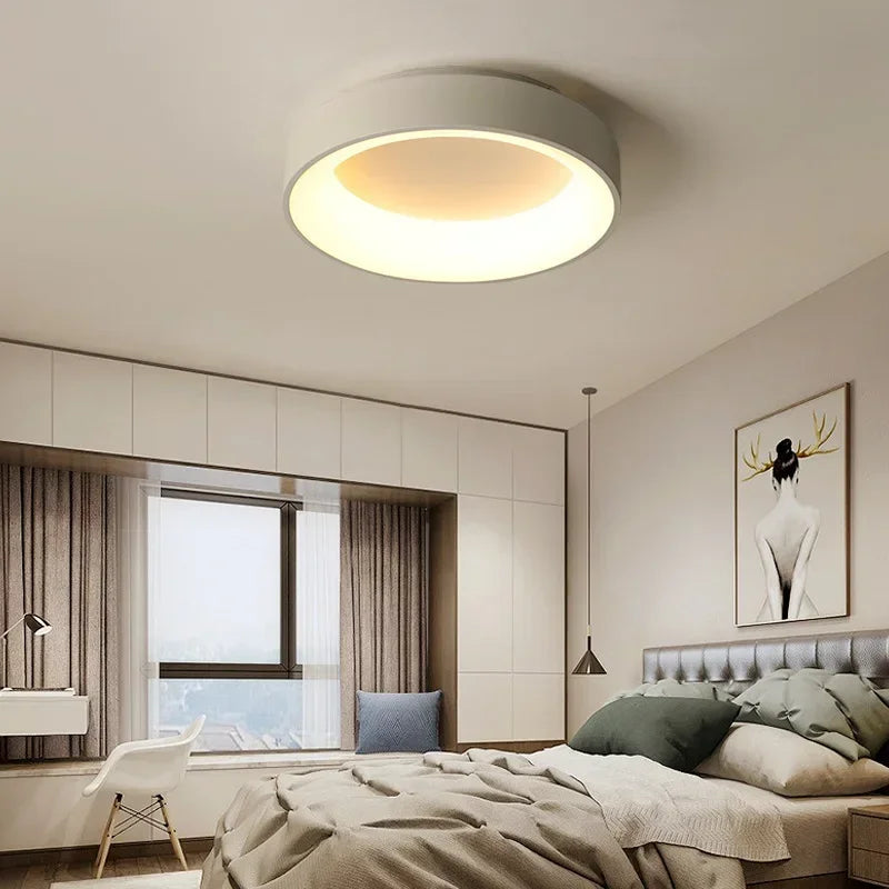 Round Metal Flush Ceiling Light Kenox – Product Detail 9