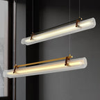 Sleek Metal Linear Pendant Light – Auelvix – Hero Shot