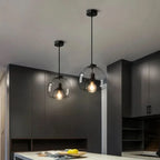 Glass Globe Cluster Pendant Trivorn – 1-Arm, Smoked Gray, Kitchen Island
