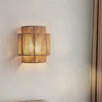 Rattan Metal Artisan Wall Sconce Bixon – Lifestyle View 4