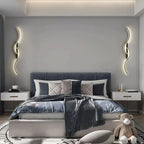 Serpentine Wave Aluminum LED Wall Sconce Aspira – Hero Shot