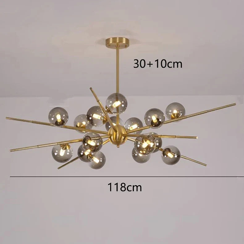 Sculptural Aluminum Ring Chandelier Orventis – Product Detail 9