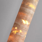 Travertine Cylinder Pendant Light – Ecelvix – Lifestyle View 2