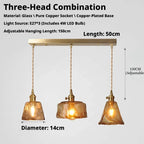 Textured Amber Glass Pendant Light Lumara – Product Detail 7