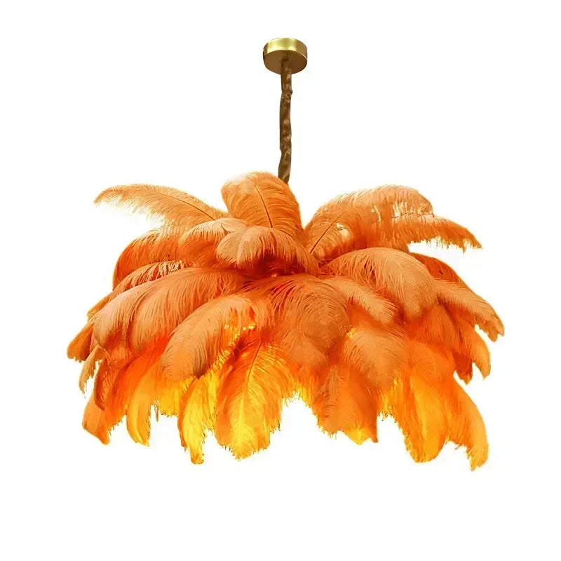 Nordic Feather Metal Pendant Light Vorixa – Product Detail 8
