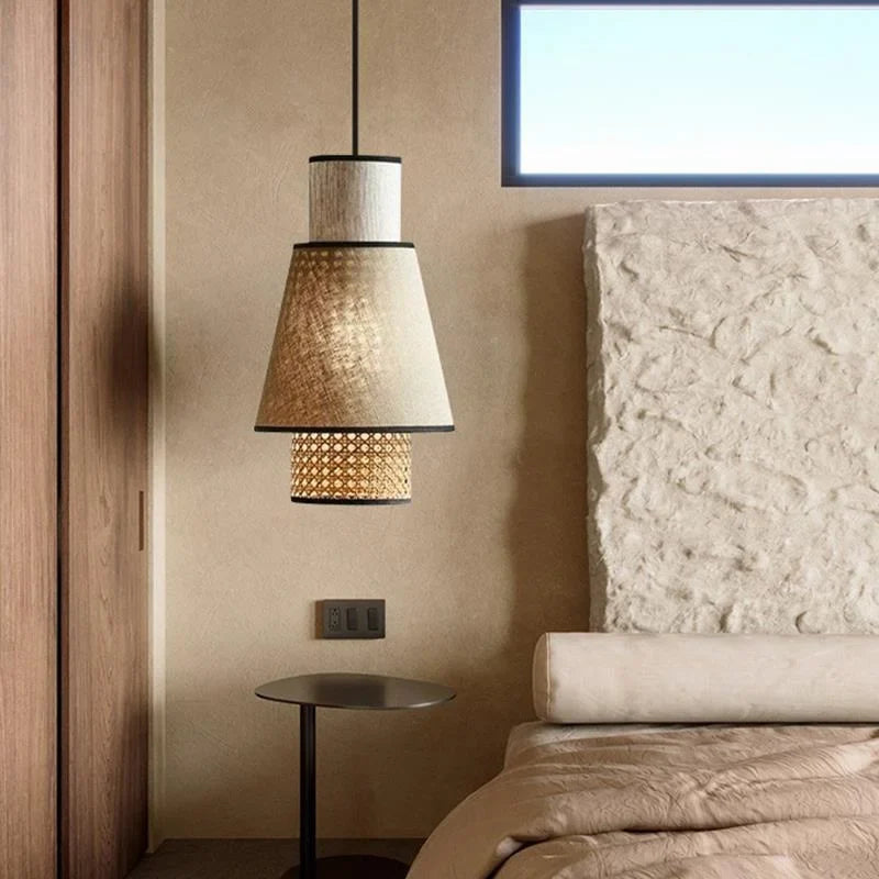 Iorvex rattan pendant light — lifestyle scene 2