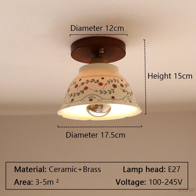 Artisan Ceramic Dome Pendant Light Terrano – Product Detail 7