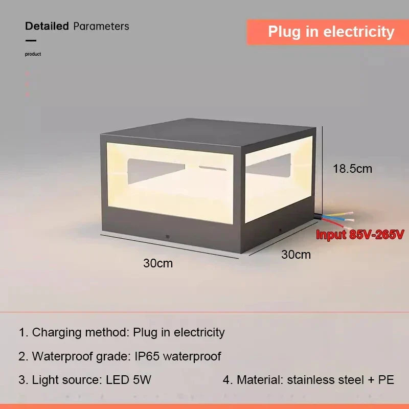 Outdoor Steel Solar Light Eolon