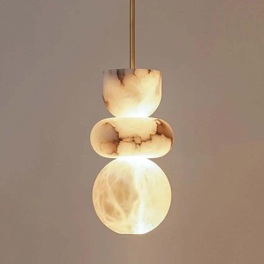 Natural Marble Orb Pendant Light Malvoria – Product Detail 5