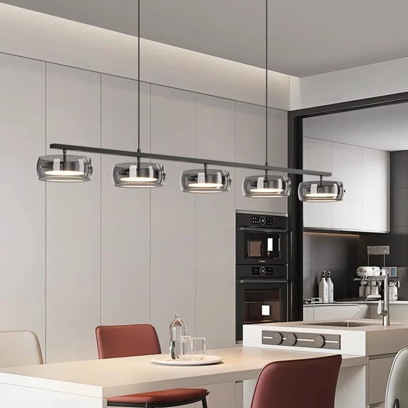 Minimalist Linear Flush Pendant Light Casovex – Product Detail 14