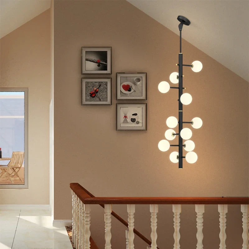 Postmodern Aluminum Cluster Pendant Light Cvaelix – Lifestyle View 4