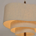 Nordic Tiered Fabric Pendant Light – Daselion, fabric texture detail