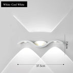 Sculptural Wave Aluminum Wall Sconce Thelvion – Product Detail 10