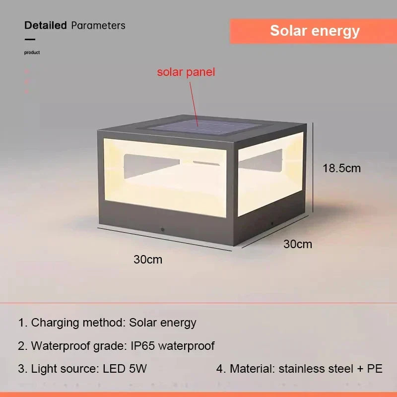 Outdoor Steel Solar Light Eolon