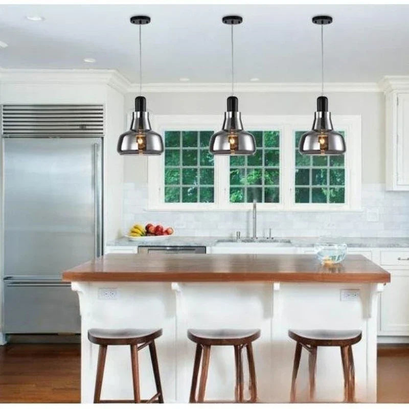 Mouth-Blown Glass Metal Pendant Light Orivex – Hero Shot