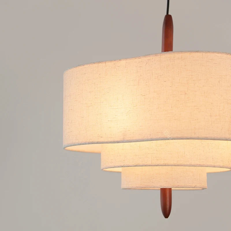 Sculptural Cloth Disc Pendant Light Jsaelon – Product Detail 6