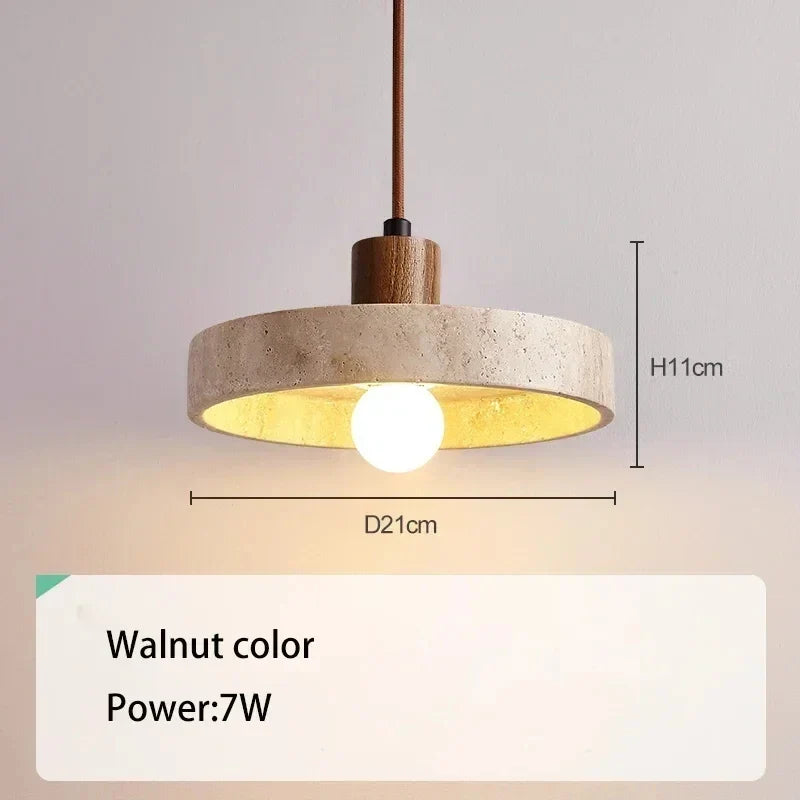 Natural Travertine Wabi-Sabi Pendant Ishiko – Product Detail 6