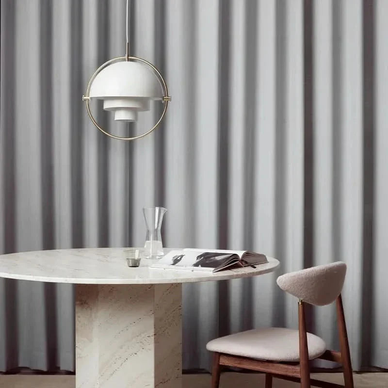 Warm Metal Disc Pendant Light Axion – Product Detail 5