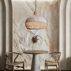 Nordic Rattan Drum Pendant Light Etavorn – Product Detail 5