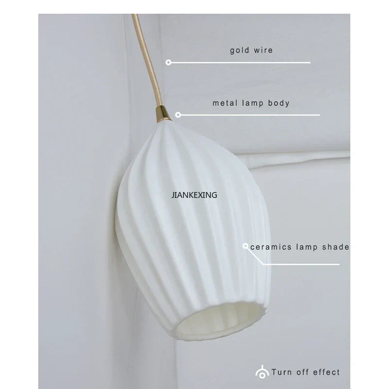 Gorvex Ceramic Globe Pendant – 3-Light Cluster, Gold Finish