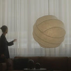 Soft Glow Fabric Pendant Light Ulindros – Hero Shot