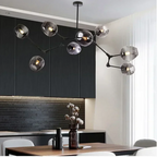 Molecular Glass Globe Cluster Chandelier Jalindra – Lifestyle View 2