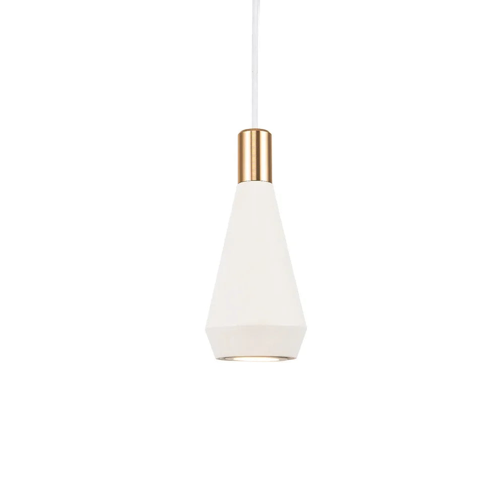 Minimalist Metal Cylinder Pendant Light Doriveth – White Finish