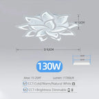 Sculptural Acrylic Petal Ceiling Light Kornox – Product Detail 8