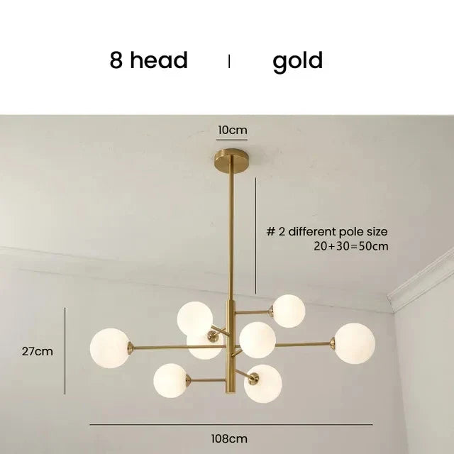 Sculptural Branch Globe Chandelier - Solindra