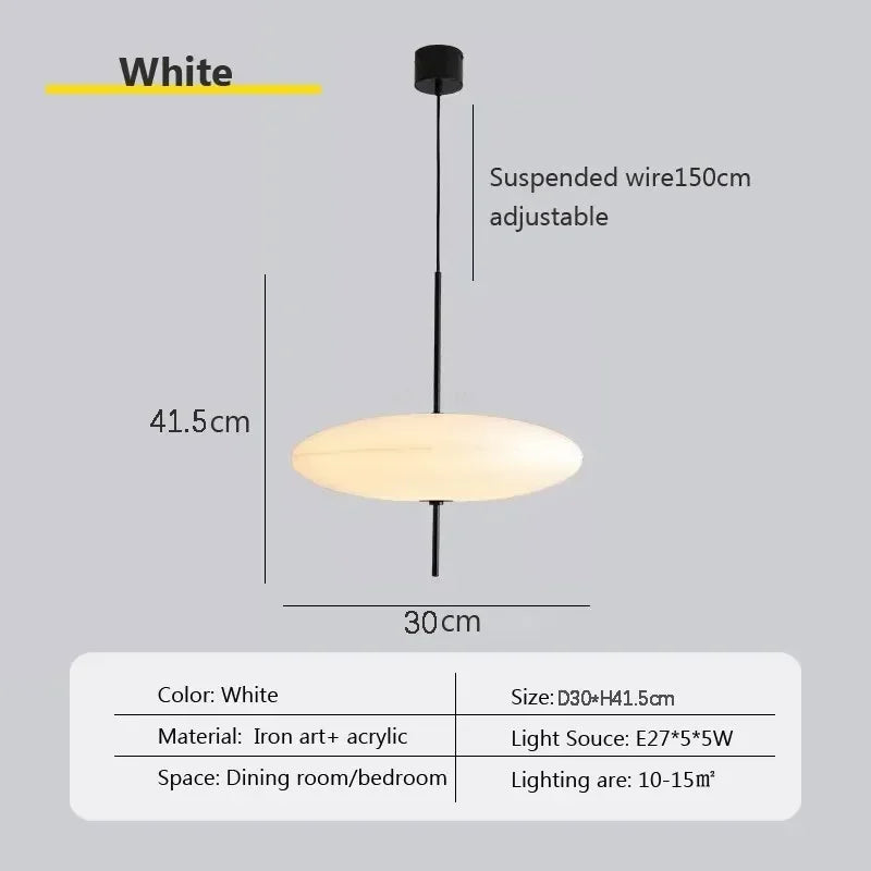 Sculptural Floating Acrylic Pendant Novaelia – Product Detail 6