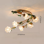 Modern Metal Glass Flush Mount Ceilara – Product Detail 6