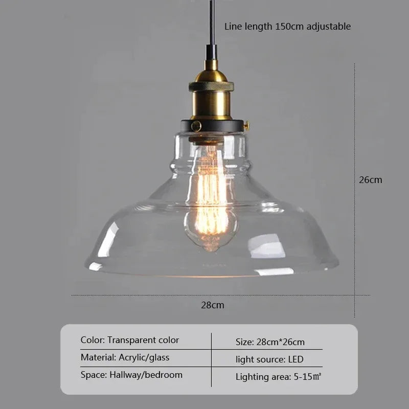 Glass Smoked Pendant Light Gerox