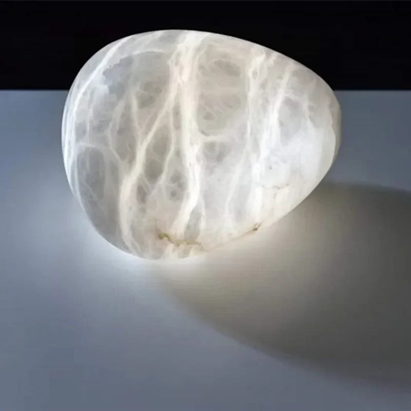 Postmodern Marble Sculptural Pendant Light Fyaelix – Lifestyle View 4