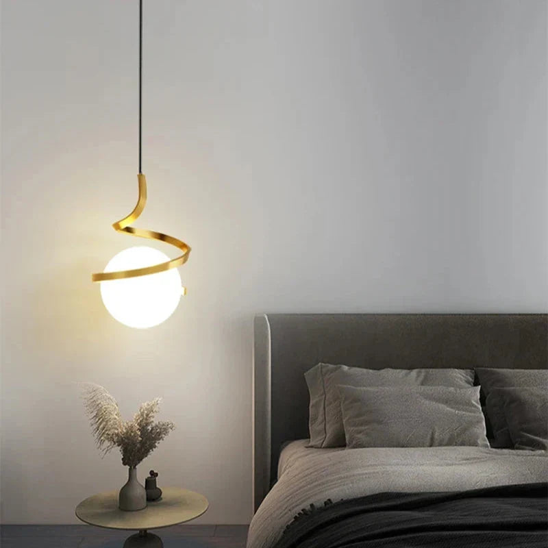 Luxe Glass Globe Pendant Light Barovex – Product Detail 6