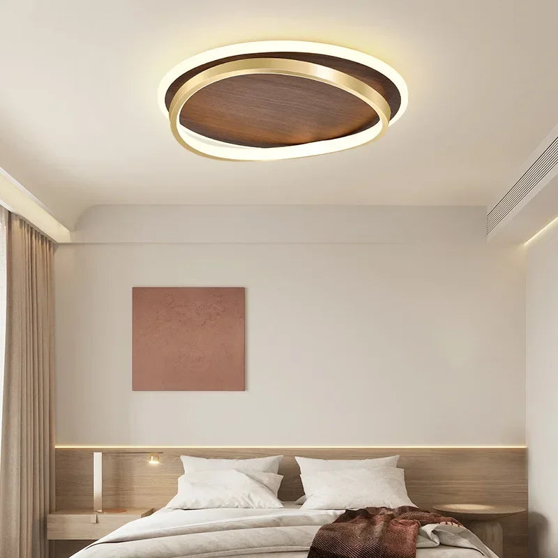 Solid Wood Aluminum Flush Mount Glorion – Product Detail 6