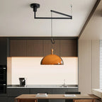 Sculpted Amber Acrylic Pendant Light Falox – Swing Arm Detail